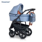 Krausman - Carucior 3 in 1 Trend Light Blue Prestige