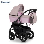 Krausman - Carucior 3 in 1 Trend Pink Prestige