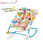 babyINFANTINI - Balansoar 2 in 1 Happy Friends Blue