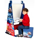 Delta Children - Set 3 in 1 sevalet si birou cu taburet Disney Cars