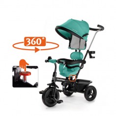 BabyTiger - Tricicleta rotativa 4 in 1 Fly Green
