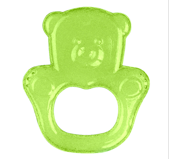 Inel gingival flexibil cu gel de racire Ursulet Verde