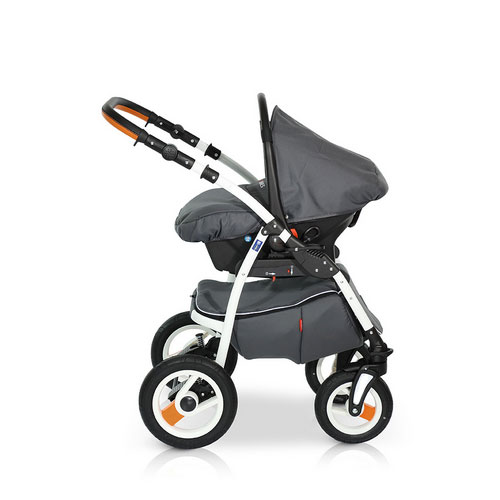effect sound carriage Babies - Carucior 3 in 1 Optima Grey