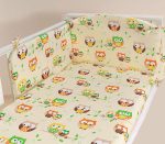 MAMO-TATO - Lenjerie patut 3 piese 120x60 Bird Crem