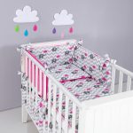 MAMO-TATO - Lenjerie patut 3 piese 120x60 Elephant Pink