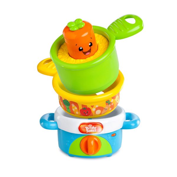 Bright Starts – Set de vase muzicale Nest n Sing Giggling Gourmet