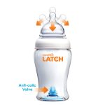 Munchkin LATCH - Set 2 Biberone cu Supapa Anticolici , 240 ml, 0+ - imagine 2