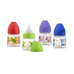Akuku - Biberon cu tetina anticolici cu gat larg , 125 ml-A0318