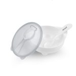 Akuku - Castron cu lingurita si capac White - A0424