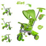 Baby Trike - Tricicleta Baby Trike 4 in 1 Lion Green