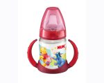 NUK - Biberon PP 150 ml cu 2 toarte  si adaptor silicon - imagine 2
