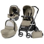 Carucior 3 in 1, Peg Perego, Book Plus 51 Black&White Sportivo Geo
