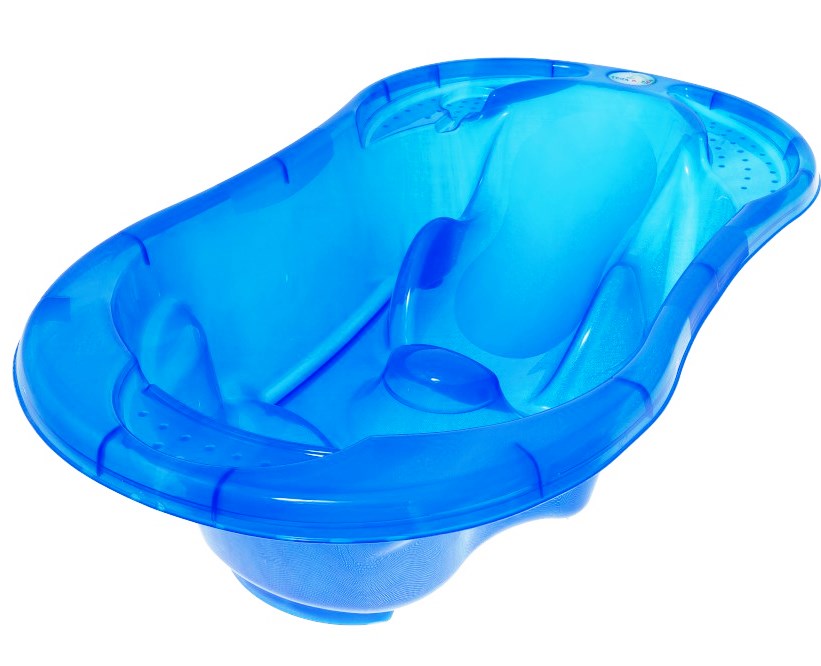 Cadita-anatomica-Tega-Baby-cu-termometru-Komf0 Cadita anatomica Tega Baby cu termometru Komfort Albastru transparent - Image 1