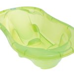 Cadita anatomica Tega Baby cu termometru Komfort Verde transparent