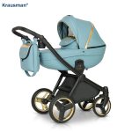 Carucior 3 in 1 Prime Mirage Blue Gold - Krausman - Testat ADAC