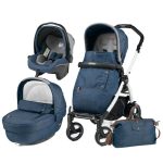 Carucior 3 In 1, Peg Perego, Book Plus 51 S, Black, Completo Elite Urban Denim