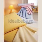 Fabula italia - Set lenjerie pat giocosi uni alb, albastru, galben, natural, roz, vernil