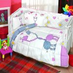 Kristal - Lenjerie pentru bebelusi Giraffe V1 albastru set