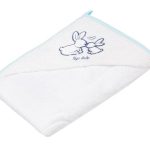 PROSOP BAIE CU GLUGA 100*100 LITTLE BUNNIES ALB