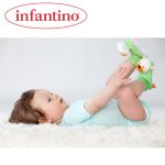 Infantino - Botosei cu jucarie maimuta si elefant zornaitori - imagine 2