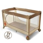 Kinderkraft - Patut pliabil cu 1 nivel Joy Brown - imagine 2