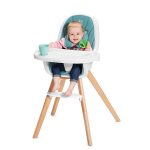 Kinderkraft - Scaun de masa TIXI 2 in 1 Turqoise - imagine 8