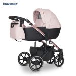 Carucior 3 in 1 Storm Pink Shiny - Krausman - Testat ADAC