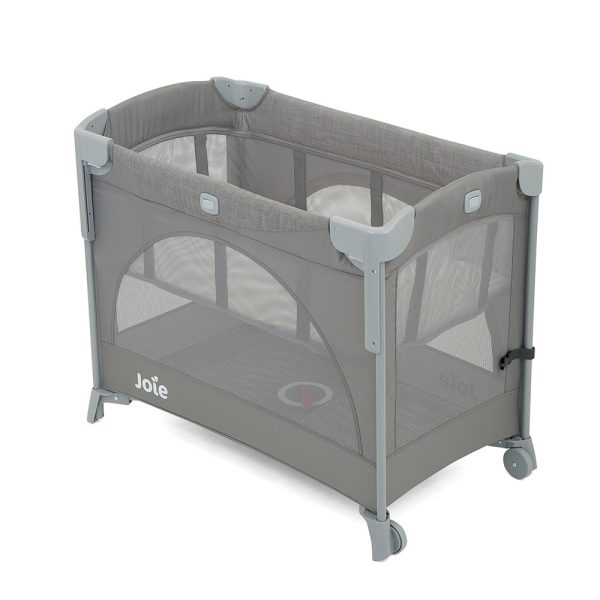 Joie Patut pliant pentru cosleeping Kubbie Foggy Gray