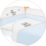 Lenjerie de pat cu 3 piese Zebra Albastru