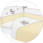 Lenjerie de pat cu 3 piese Zebra Galben