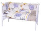 Lenjerie patut copii 4 piese - Safari Crem - imagine 2