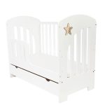 Patut bebe din lemn multifunctional Paula Gold + Saltea Cocos - MAMO-TATO - Image 3
