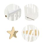 Patut bebe din lemn multifunctional Paula Gold - MAMO-TATO - Image 4