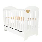Patut bebe din lemn multifunctional Paula Bear + Saltea Cocos - MAMO-TATO - Image 2