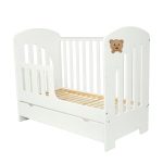Patut bebe din lemn multifunctional Paula Bear + Saltea Cocos - MAMO-TATO - Image 3