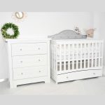 Patut bebe din lemn multifunctional Vittoria Gray + Saltea Cocos - MAMO-TATO - imagine 3