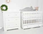 Patut bebe din lemn multifunctional Vittoria Gray - MAMO-TATO - imagine 2
