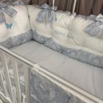PEPPIbambini - Lenjerie patut 11 piese ROYAL White Blue