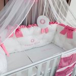 PEPPIbambini - Lenjerie patut 11 piese ROYAL White Pink