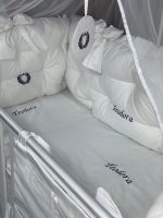 PEPPIbambini - Lenjerie patut 11 piese ROYAL White - imagine 4