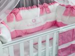 PEPPIbambini - Lenjerie patut 11 piese ROYAL White Pink - Image 3