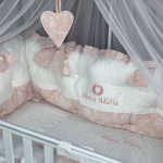 PEPPIbambini - Lenjerie patut 11 piese ROYAL White Somon
