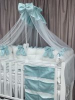 PEPPIbambini - Lenjerie patut 11 piese ROYAL White Mint - imagine 4