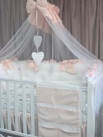 PEPPIbambini - Lenjerie patut 11 piese ROYAL White Somon - imagine 4