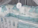 PEPPIbambini - Lenjerie patut 11 piese ROYAL White Mint - imagine 2