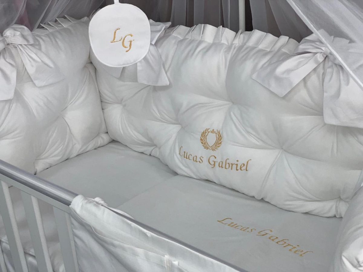 PEPPIbambini - Lenjerie patut 11 piese ROYAL White - imagine 3