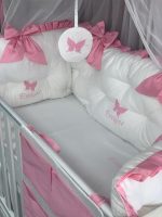 PEPPIbambini - Lenjerie patut 11 piese ROYAL White Pink - Image 2