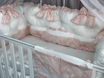 PEPPIbambini - Lenjerie patut 11 piese ROYAL White Somon - imagine 4