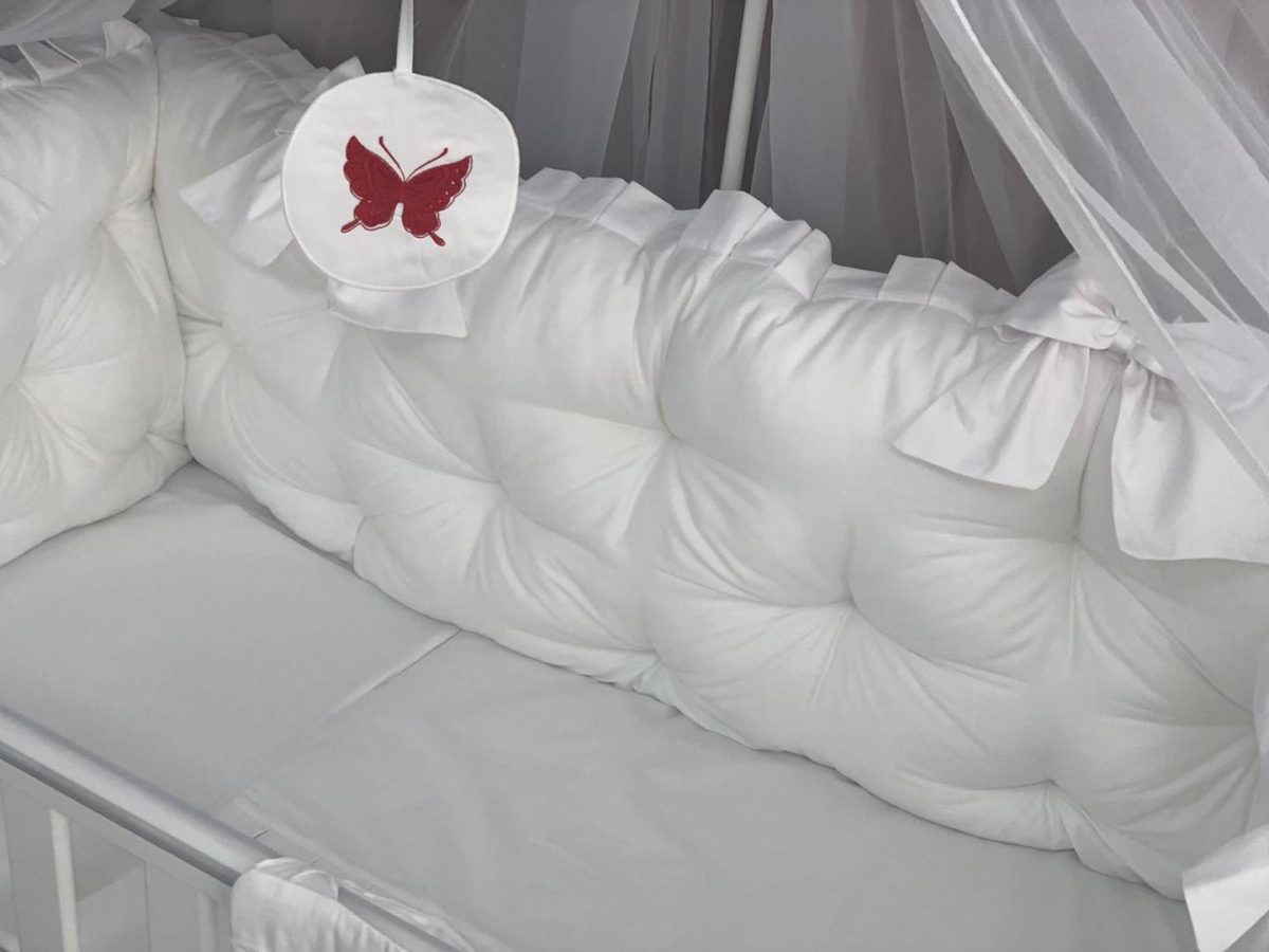 PEPPIbambini - Lenjerie patut 11 piese ROYAL White - imagine 2