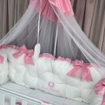 PEPPIbambini - Lenjerie patut 11 piese ROYAL White Pink